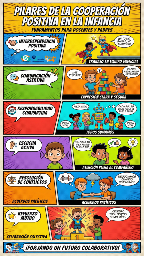 cooperacion positiva pilares de la cooperación positiva en la infancia