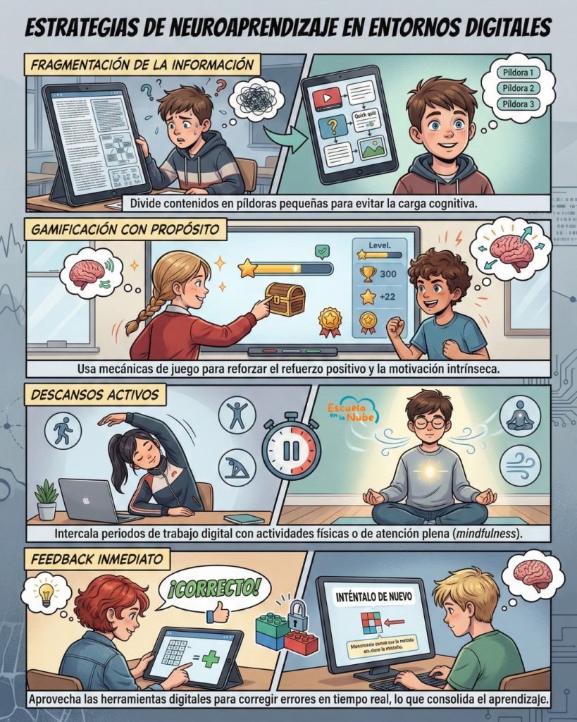 Estrategias de neuroaprendizaje en entornos digitales